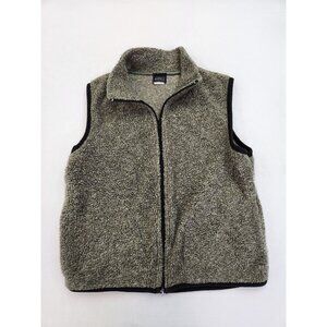 Marell Fleece Vest Men Medium Grey Sleeveless Full Zip Pockets Comfort Grandpa